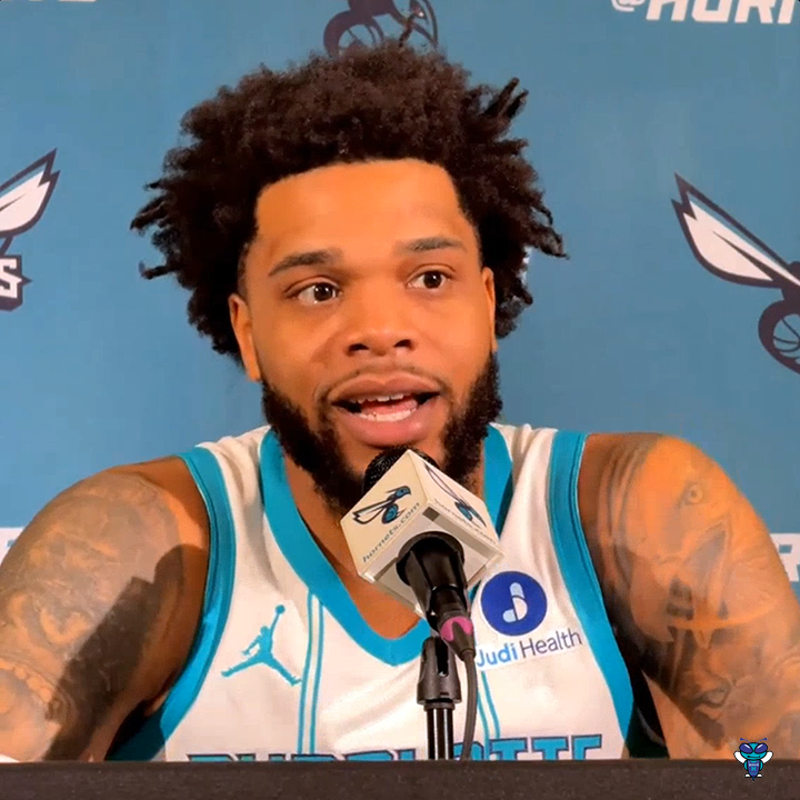 🎙️ Miles Bridges on LaMelo Ball: "He's been in the weight room. He's been in the gym every day. He's been in the gym more than me. I can't wait for y'all to see how much better Melo got on offense and defense." "This year, I'm probably in the best shape of my life." 💪