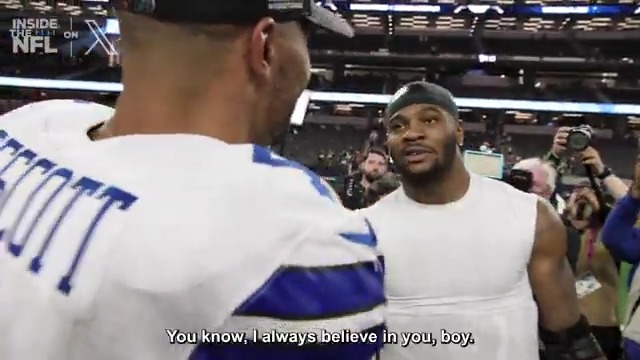 .Micah Parsons has nothing but love for his former Dallas Cowboys teammates 🫶 Inside the NFL Week 4 Mic'd Up on X