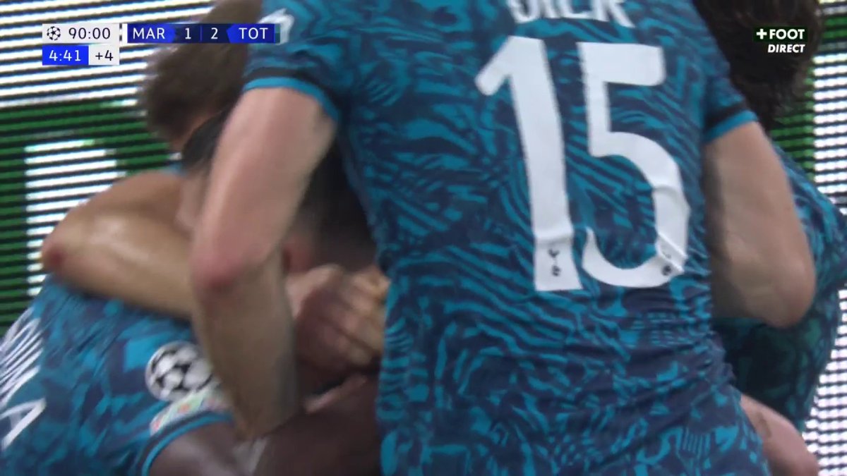 Les dernières minutes de l'OM en Ligue des Champions au Stade Vélodrome. But d'un certain Pierre-Emile Højbjerg. 👀