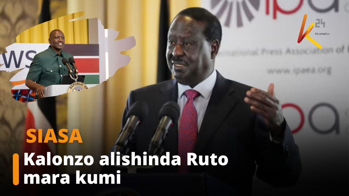 Raila Odinga on comparing Kalonzo Musyoka with Ruto. They say Baba is always Right.