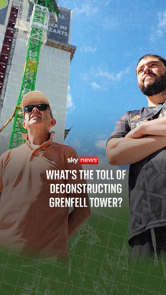 The deconstruction of the residential floors of Grenfell Tower is starting, more than eight years after the fire that killed 72 people. Sky’s Rachael Venables asks the community what impact this has had on their mental health. Watch in full on Sky News 🔗