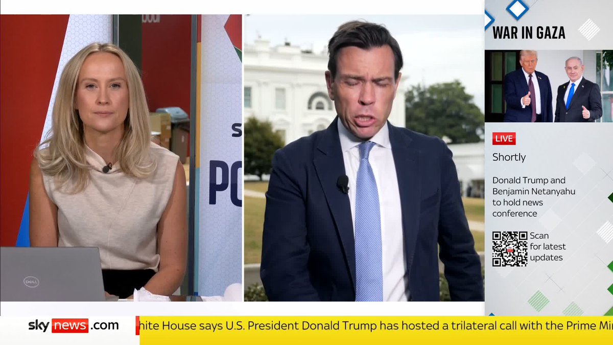 BREAKING: White House publishes 20-point plan to end the conflict in Gaza. Mark Stone has the latest ⬇️ Follow live 🔗 📺 Sky 501 and YouTube