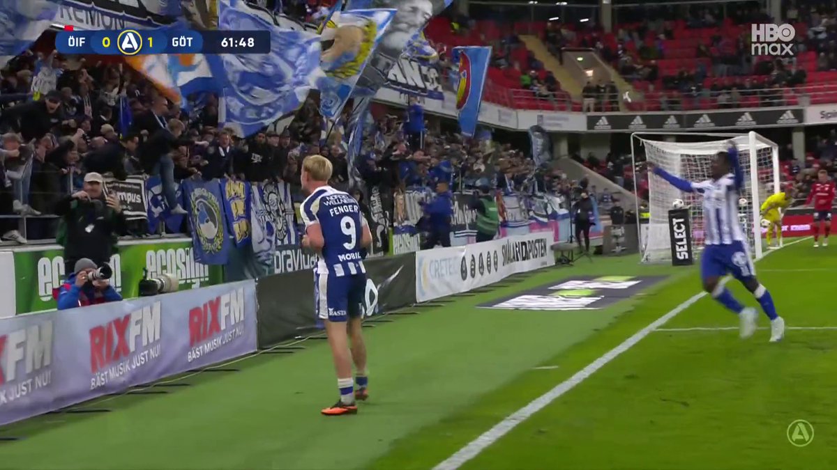 IFK Göteborg tar ledningen genom Max Fenger, 1-0! 🔵⚪ 📲 Se matchen på HBO Max