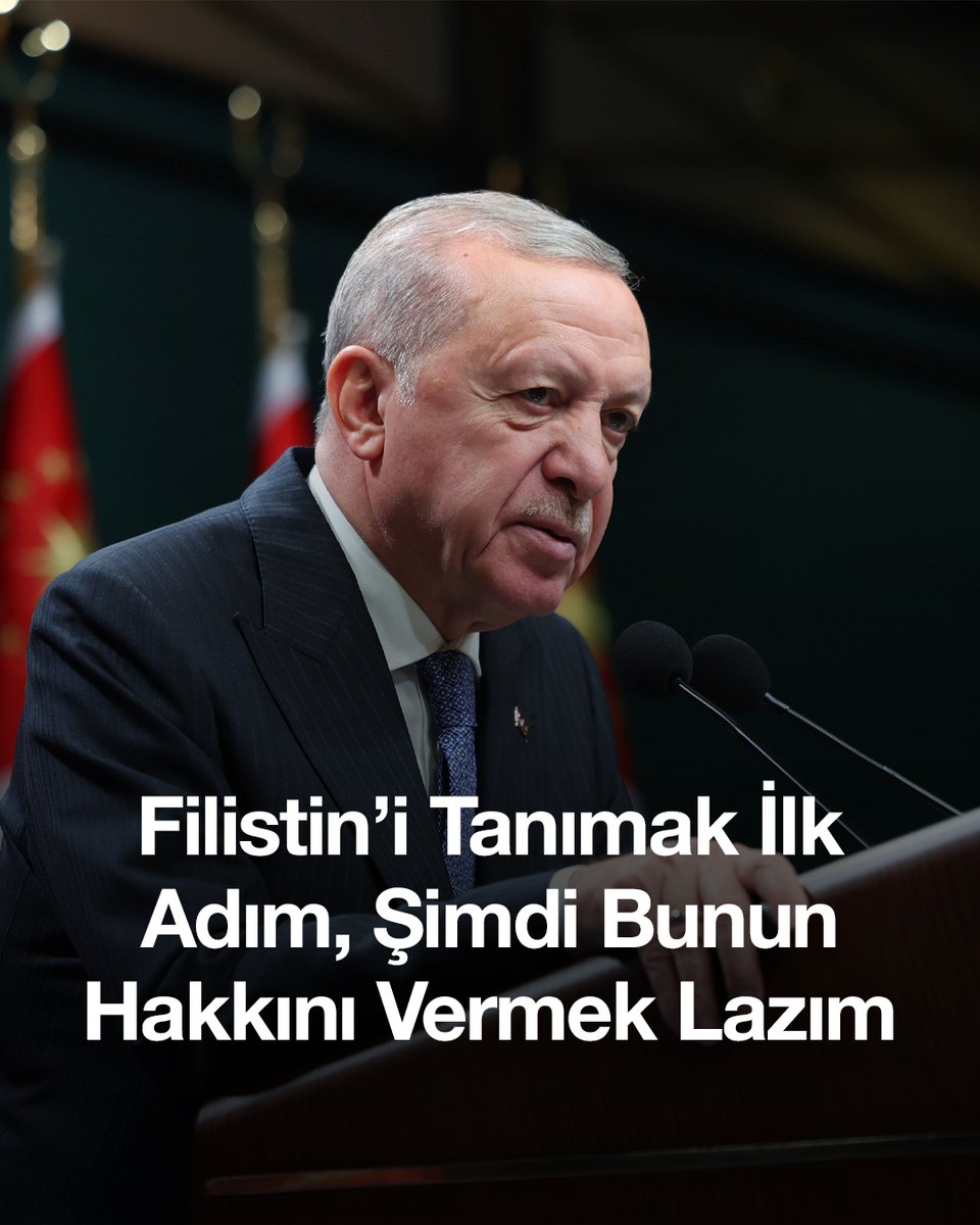 Filistin’i tanıyan ülke sayısının 158’e ulaşmasından, bu mücadelenin âdeta öncülüğünü üstlenen bir ülke olarak büyük memnuniyet duyuyoruz. Tanıma, ilk adım olarak elbette takdire şayandır. Bundan sonra yapılması gereken ise tanımanın hakkını vermektir.