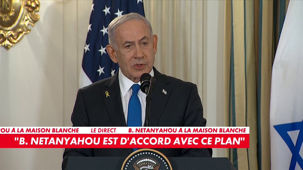 Benjamin Netanyahou après sa rencontre avec Donald Trump : «Je place mon espoir dans votre plan pour mettre un terme à la guerre à Gaza»