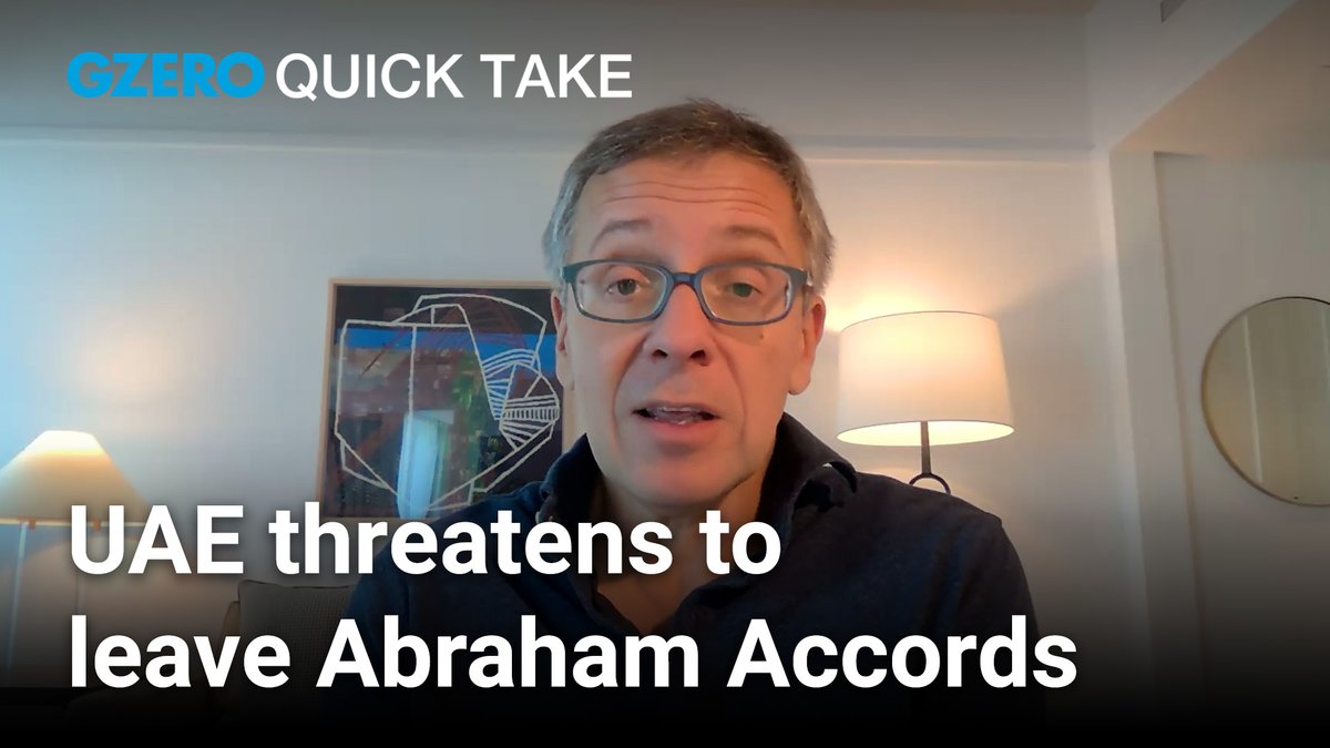 israel’s war in gaza has faced no material international consequences. that’s starting to change. the uae threatens the abraham accords. trump draws a red line on annexation. europe weighs boycotts. GZERO Media