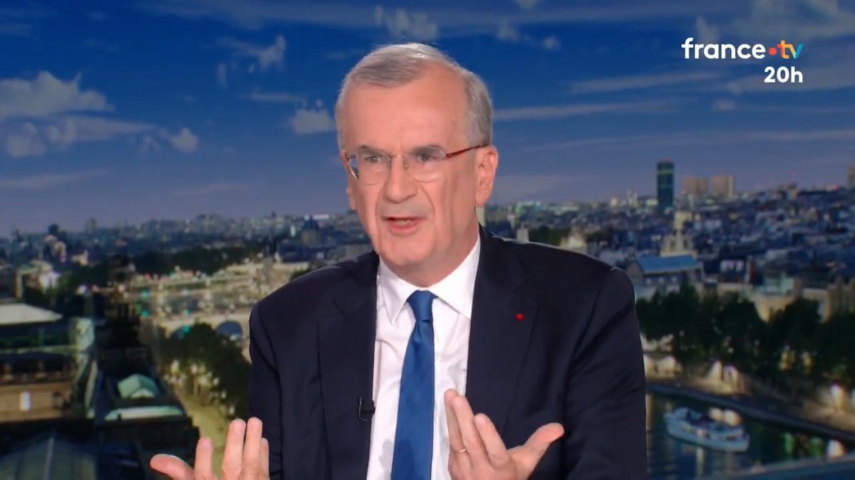 🔴🗣️ "Nous sommes paralysés par nos querelles politiciennes. Comme beaucoup de Français, j’en ai assez de ce gâchis. De grâce, qu’on travaille sur des compromis pragmatiques !" réclame François Villeroy de Galhau, gouverneur de la Banque de France. #JT20h