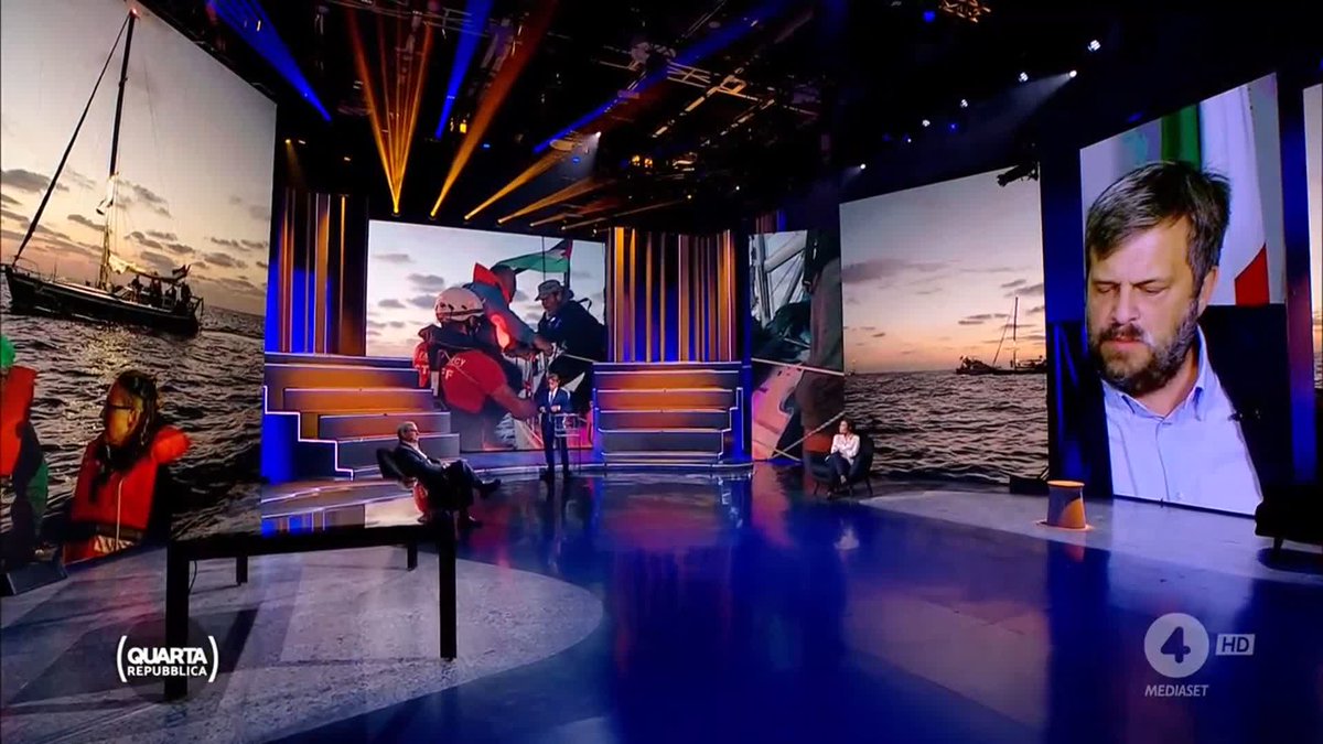 "Io mi sarei imbarcato sulla #flotilla poi sono andato a vedere chi si è imbarcato, almeno 3 sono collusi con Hamas e poi sono andato a vedere cosa dicono." #Biloslavo #quartarepubblica