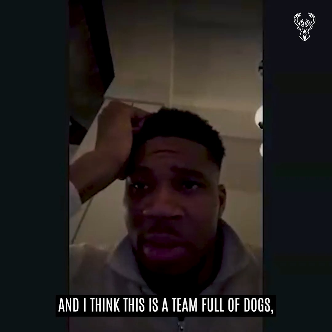 "My confidence is an all-time high right now." Giannis really believes in himself and this team full of dogs.