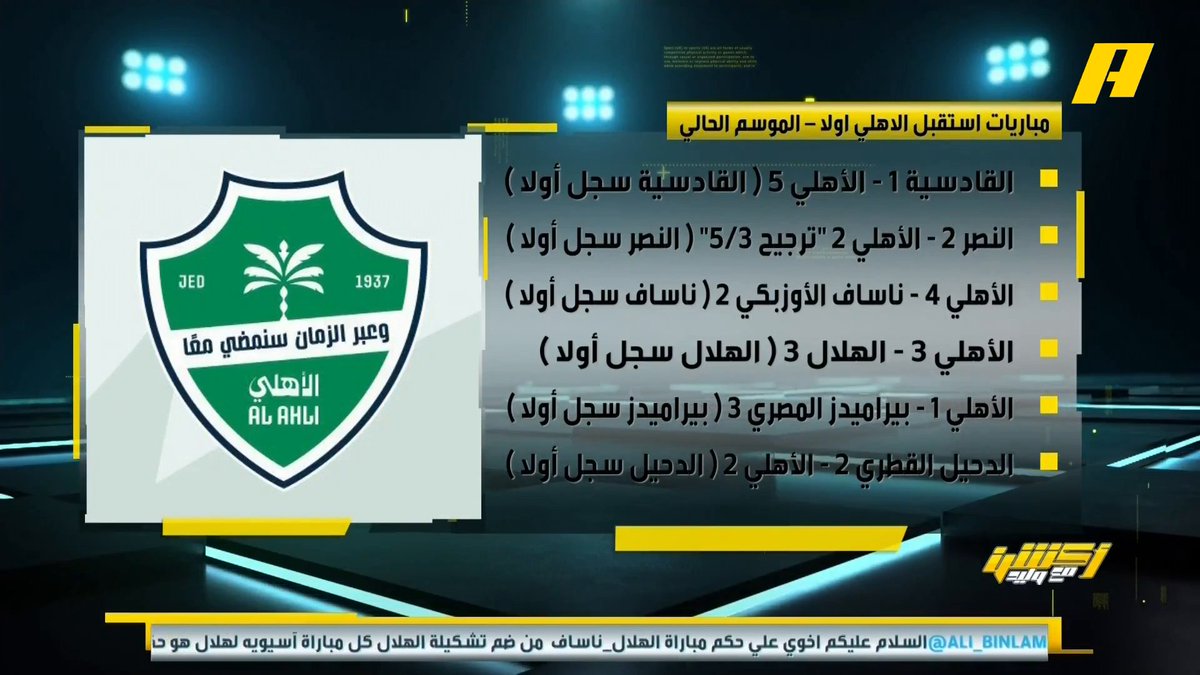 عماد السالمي: الأهلي يستقبل الأهداف أولا لأنه فريق مندفع .. اندفاع ايبانيز فكرة مدرب لكن مبالغ فيها إبراهيم العنقري: كل فكرة لها ايجابيات وسلبيات .. تقدم ايبانيز كان ايجابي لكن الان كشفت الفكرة #الدحيل_الاهلي "مجاناً على شاهد برنامج #اكشن_مع_وليد يومياً الساعة 11:30مساءً بتوقيت السعودية على #MBCAction