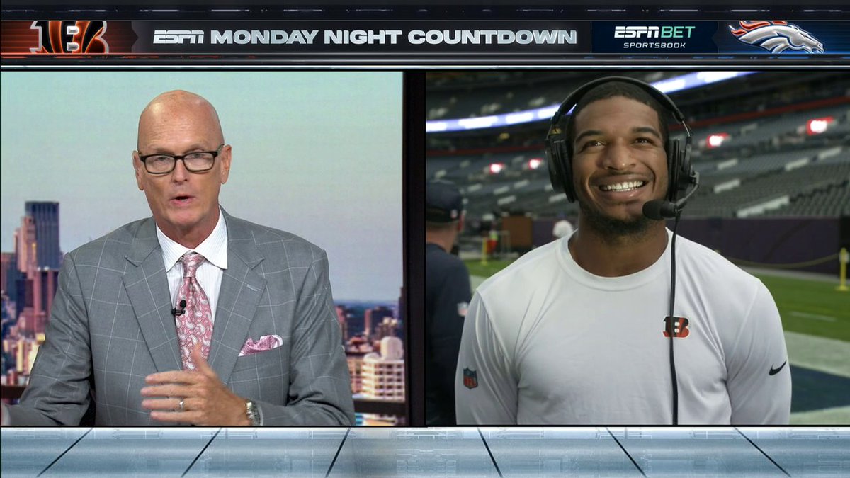 The Monday Night Countdown crew catches up with Ja’Marr Chase ahead of Bengals vs. Broncos 🔥🏈 Watch Bengals-Broncos at 8 PM ET on ABC and ESPN App ➡️