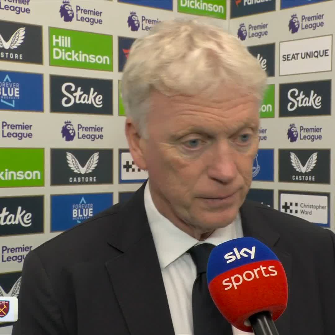 "To think that we could come here and just roll them over is far from right" David Moyes reacts after Everton's draw with West Ham 🎙️