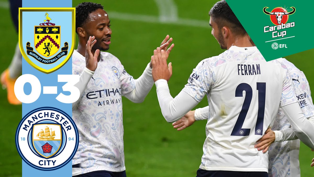 #OnThisDay: Burnley 0-3 #ManCity [2020] ⚽️ [35', 49'] Raheem Raheem Sterling ⚽️ [65'] Ferran Torres