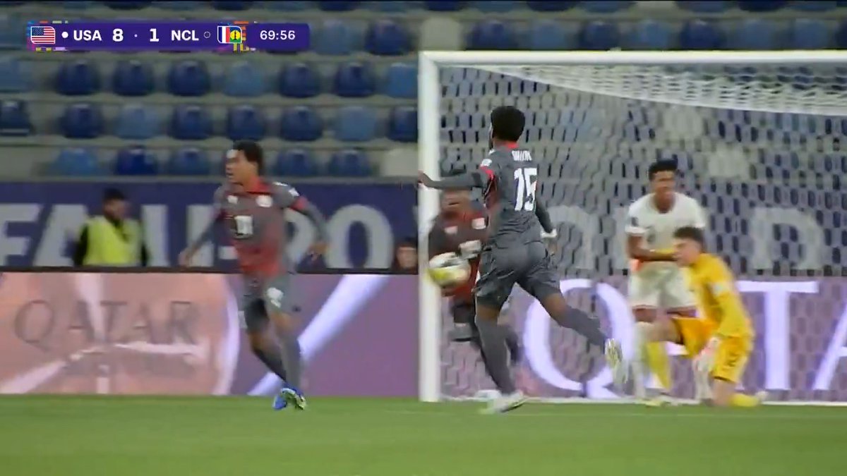 The USMNT 🇺🇸 U-20s let NEW CALEDONIA score their 1st and last U-20 World Cup goal ever. Ffs man… 😭