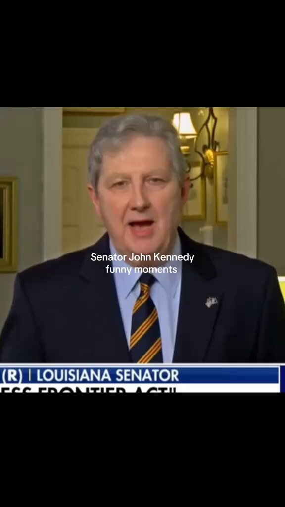 How am I only discovering this guy now? Former Louisiana Senator John Kennedy (no relation) is like Bob Katter, with an accent...