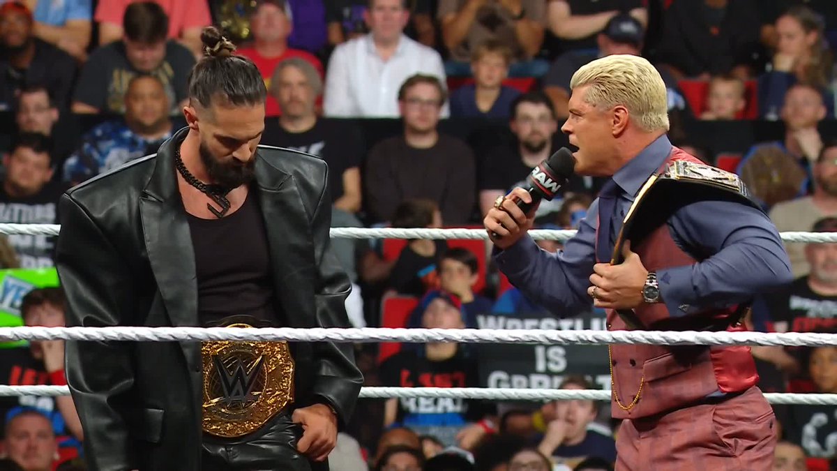 Things just got REAL between Cody Rhodes and Seth Rollins 😬