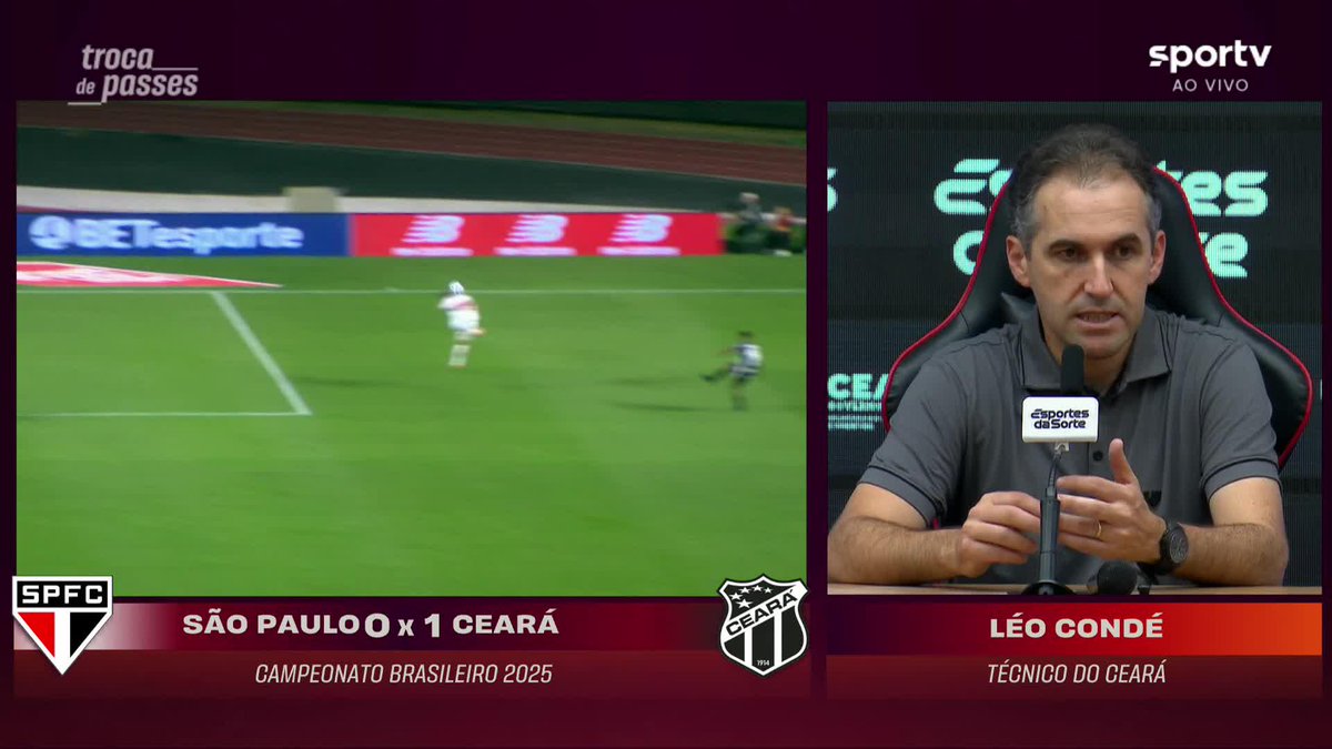 Após a vitória do Ceará, o treinador Leo Condé analisou a partida e destacou a atuação da equipe