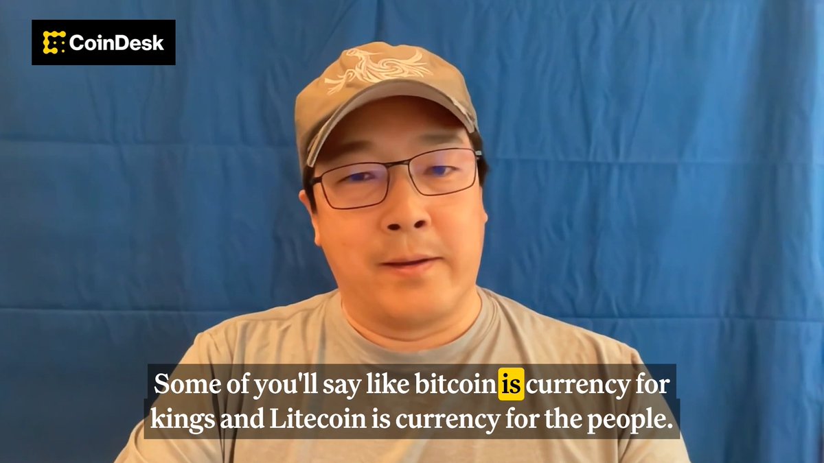 🎥 WATCH: Litecoin founder Charlie Lee explain how BTC and LTC serve different roles in crypto: