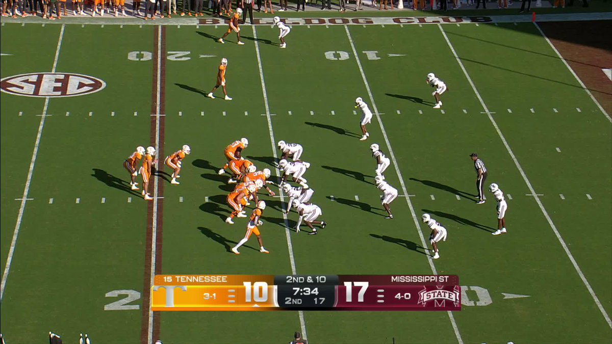 Tennessee’s Chris Brazzell has 83 more receiving yards and 4 more touchdowns than Georgia’s top 2 receivers COMBINED. He is the best receiver in the SEC.