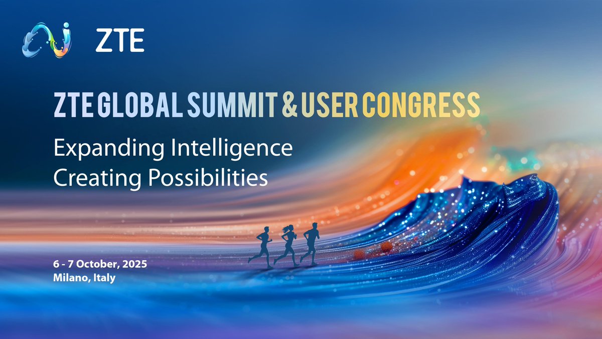 The ZTE Global Summit &amp; User Congress 2025 is just around the corner! Join us in Expanding Intelligence, Creating Possibilities! Date: 6-7 October, 2025 Address: National Museum of Science &amp; Technology Leonardo da Vinci, Milan, Italy