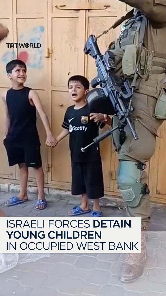 Israeli soldiers detained two Palestinian children in the old city of Hebron in the occupied West Bank, accusing them of being “spies.” As the boys cried, Israeli forces interrogated them about their father, briefly detained them, then stormed their home, while threatening shopkeepers who tried to protect the crying children