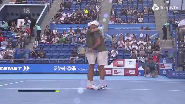 A match made in glory 🏆 Nys Hugo and EdouardRogerVasselin defeat Bopanna/Yuzuki 7-5 7-5 to capture their first title together. 木下グループジャパンオープンテニス | #kinoshitajotennis
