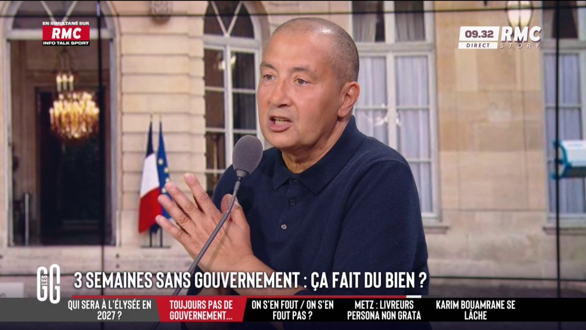 ❌ Déjà 3 semaines sans gouvernement ! 🗣️ Mourad Boudjellal : "Pour faire quoi ? Pour nous dire comment nous laver les mains ? On a déjà un ministre de l'Économie, Emmanuel Macron, un garde des Sceaux, Emmanuel Macron, un ministre de l'Intérieur, Emmanuel Macron..." #GGRMC