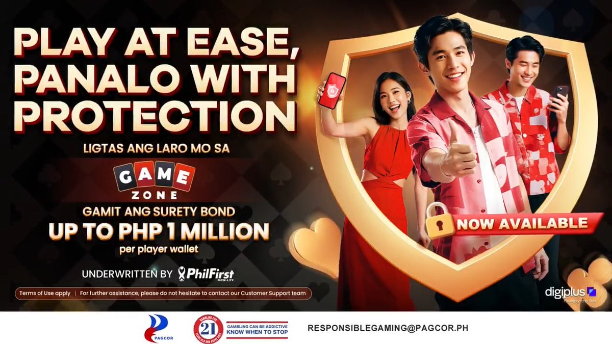 Sa GameZone alerto sa safety, may surety bond para sa ‘yo. Protektado ka, kaya tuloy ang ligaya!