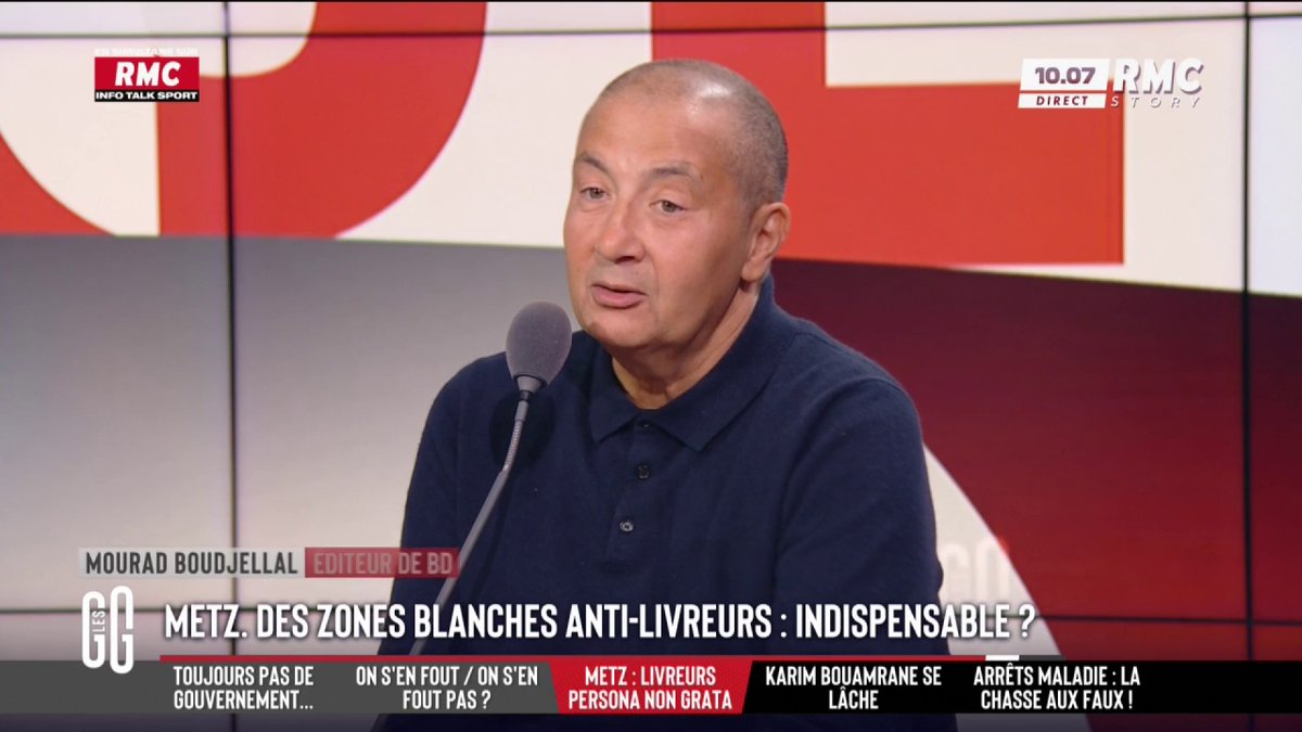 🚲 Metz : des zones blanches anti-livreurs en centre-ville. 🗣️ Mourad Boudjellal : " 'Cachez tous ces Noirs, ces Arabes et ces migrants qui se regroupent' : c'est ça que ça veut dire. Pourtant ça ne les embête pas d'avoir le Tour de France en bas de chez eux." #GGRMC
