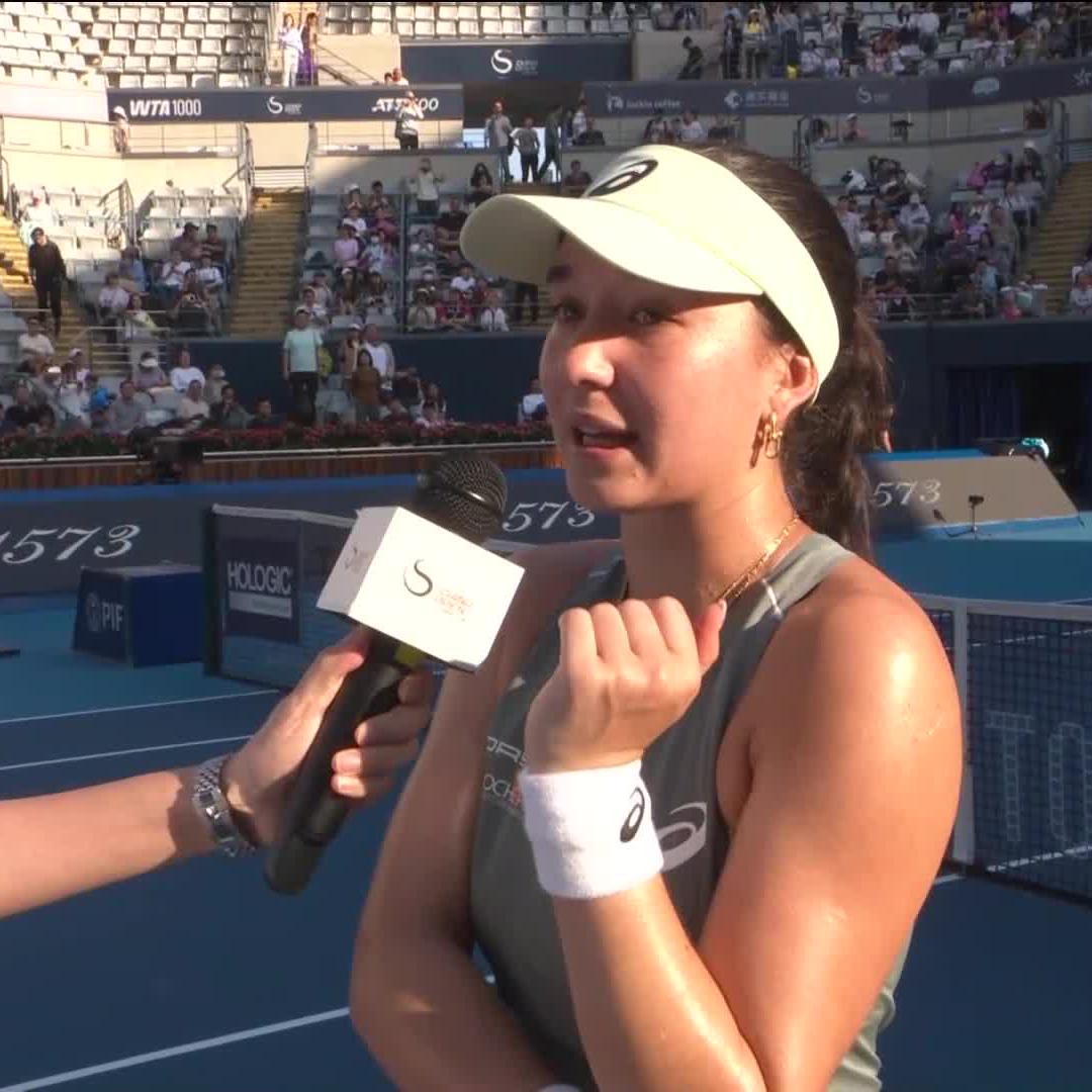 💬 "I'm trying to hold back my tears." Look what it means for Eva Lys to make her first-ever WTA 1000 quarterfinal 🥹 #2025ChinaOpen
