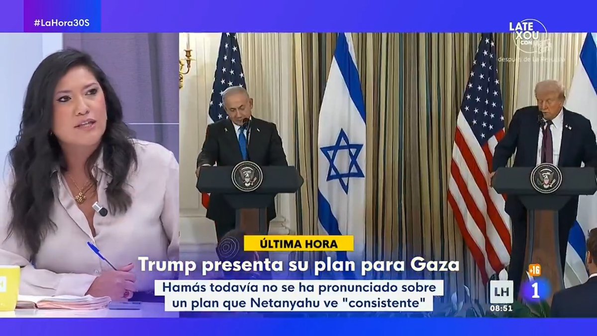 "Me da asco que el presidente de España diga que da la bienvenida a la propuesta de paz [...] No es ninguna propuesta de paz, es una imposición colonial completamente nefasta" Laura Arroyo en TVE 👇🏽