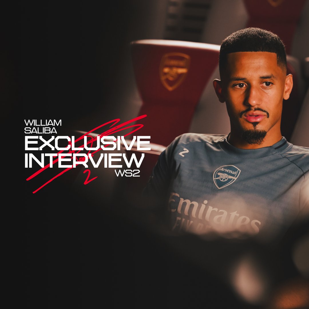 💬 “I feel at home." We sat down with William Saliba to discuss what it means to extend his journey with the club he loves 🎙️