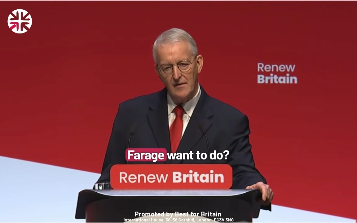 The ECHR is essential to safeguarding the Good Friday Agreement but Nigel Farage wants to walk away from it. 🚨 Hilary Benn: "I cannot think of anything more irresponsible. It's wrong, it's reckless, and we've got to make sure it never happens."