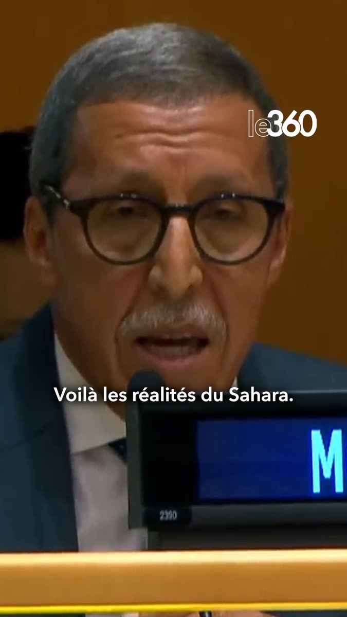 🇲🇦🇺🇳 Omar Hilale : « La réalité du Sahara marocain aujourd’hui, ce sont des milliards d’investissements, la paix, la stabilité, des élections, une autoroute du nord au sud, des universités, des hôpitaux et le plus grand port en eau profonde d’Afrique. »