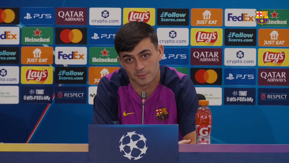 🗣 Pedri: "El PSG es uno de los mejores equipos del mundo, así que seguro que será un espectáculo"