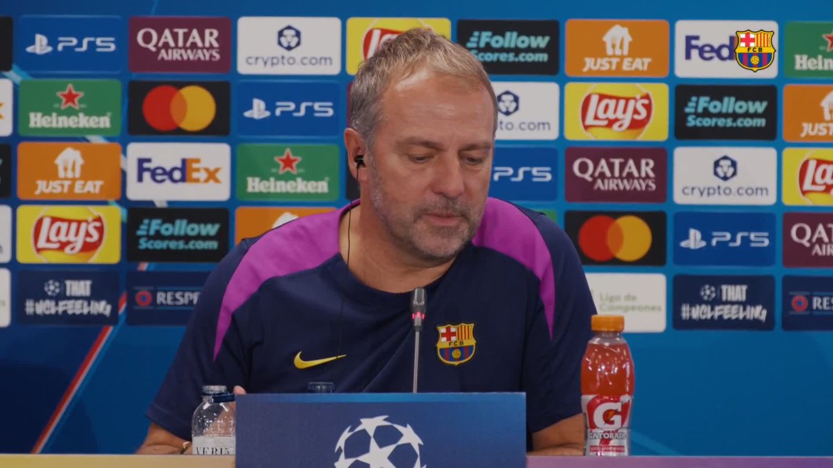 🎙️ Flick: ❝Tomorrow’s match won’t be easy. We’ll need to perform at our very best from the first second.❞ #BarçaPSG