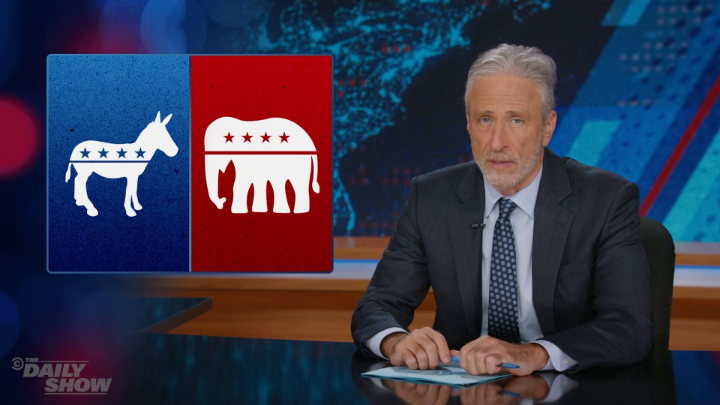 Jon Stewart on the media's inability to analyze shootings beyond a simplistic left-right political paradigm