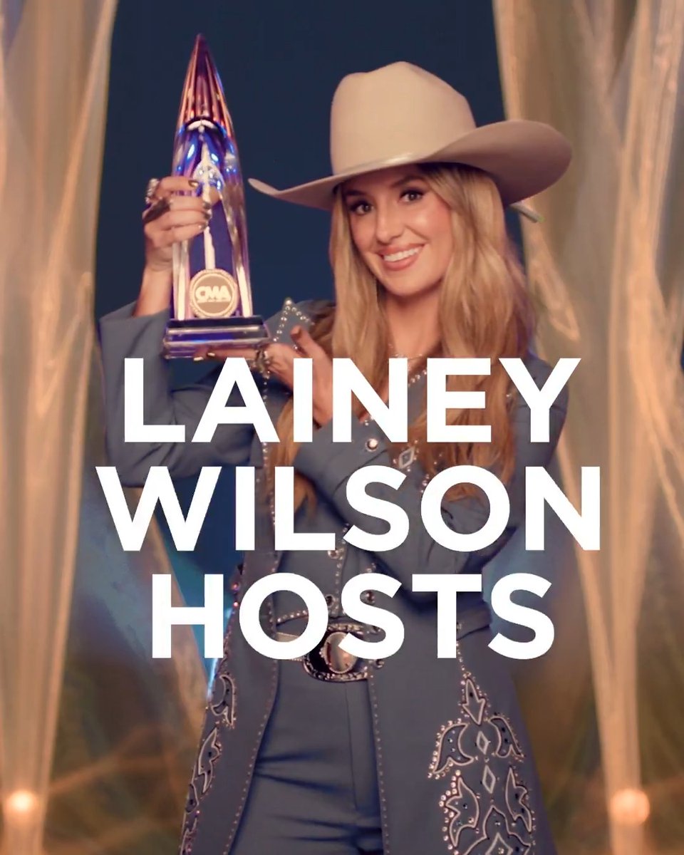 The bell-bottom queen is ready, are y'all? ✨ @LaineyWilson returns to host "The 59th Annual #CMAawards" LIVE November 19 on ABC and stream next day on @Hulu!