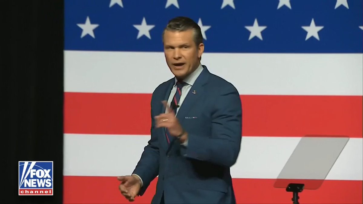SECRETARY OF WAR HEGSETH: “If the words I’m speaking today are making your heart sink..." "Then you should do the honorable thing and resign. We would thank you for your service.”
