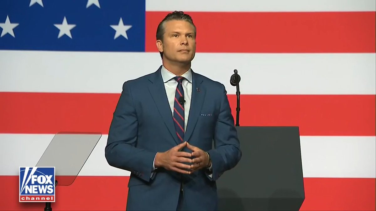 NEW: Secretary of War Pete Hegseth prays for U.S. military leaders, telling them: “President Trump has your back, and so do I.” “Move out and draw fire, because we are the War Department. Godspeed.”