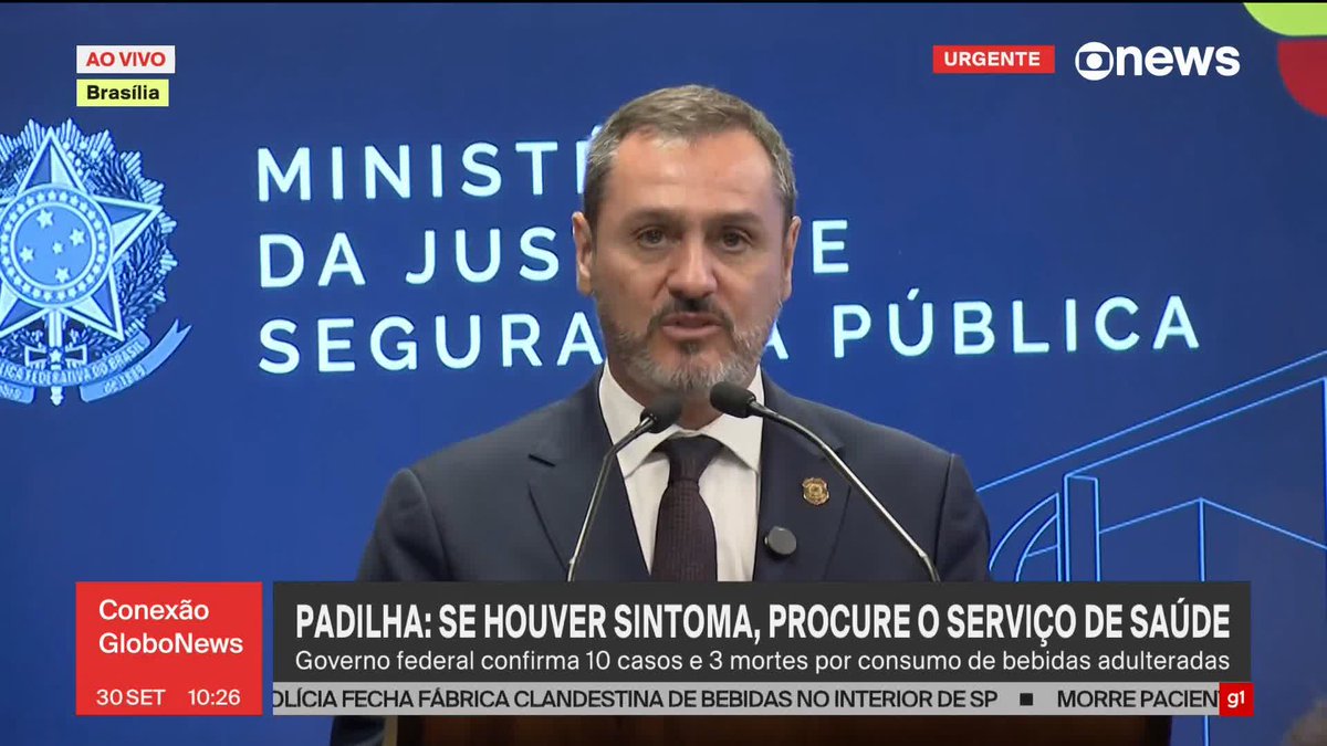 Diretor-geral da PF afirma que investigação dirá se bebidas alcoólicas adulteradas com metanol têm conexão com o crime organizado. #ConexãoGloboNews ➡ Assista à #GloboNews: