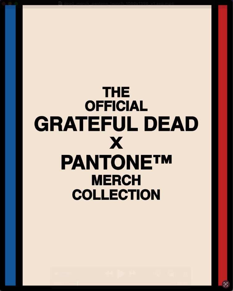 Grateful Dead announce a new partnership with PANTONE, to reveal the creation of “Grateful Red” and “Stealie Blue,” two colors that have been synonymous with the band for the past 60 years, and now immortalized as part of their ever-growing legacy. The colors were scanned from an original pressing of 'Bear's Choice,' which was the first time the stealie was used on an official Grateful Dead release. Through Pantone’s work with the band, “Grateful Red” and “Stealie Blue” have been officially inked into culture, bringing the lexicon of Dead Heads into the universal language of color. Shop the official Grateful Dead x Pantone merch collection now at