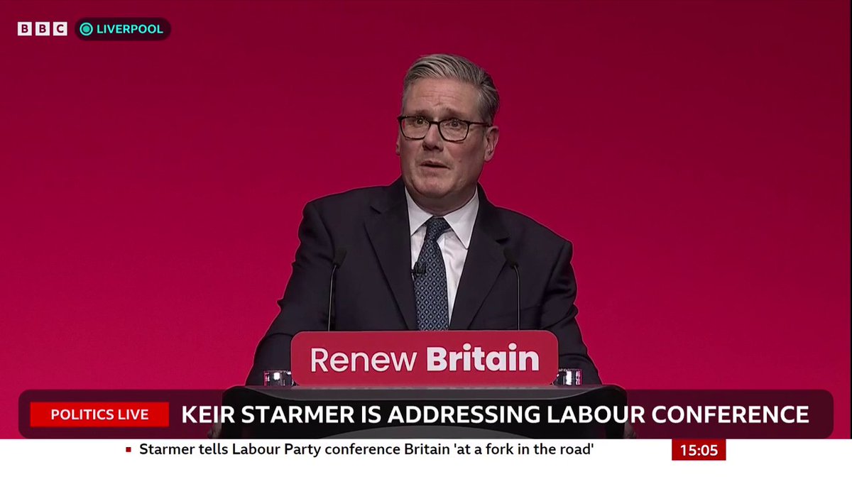 "I will fight it with every breath I have, fight for working people, fight for the tolerant, decent, respectful Britain I know," PM Keir Starmer says as he closes his keynote speech to the Labour Party conference Follow live: