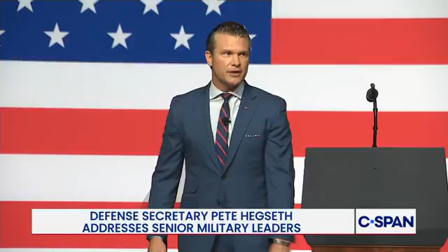 Secretary Hegseth: "Frankly, it's tiring to look out at combat formations or really any formation and see fat troops. Likewise, it's completely unacceptable to see fat generals and admirals in the halls of the Pentagon."