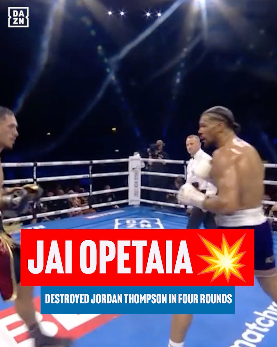 Jai Opetaia made a statement two years ago today as he bulldozed Jordan Thompson in London and retained his Ring cruiserweight title in style 💥