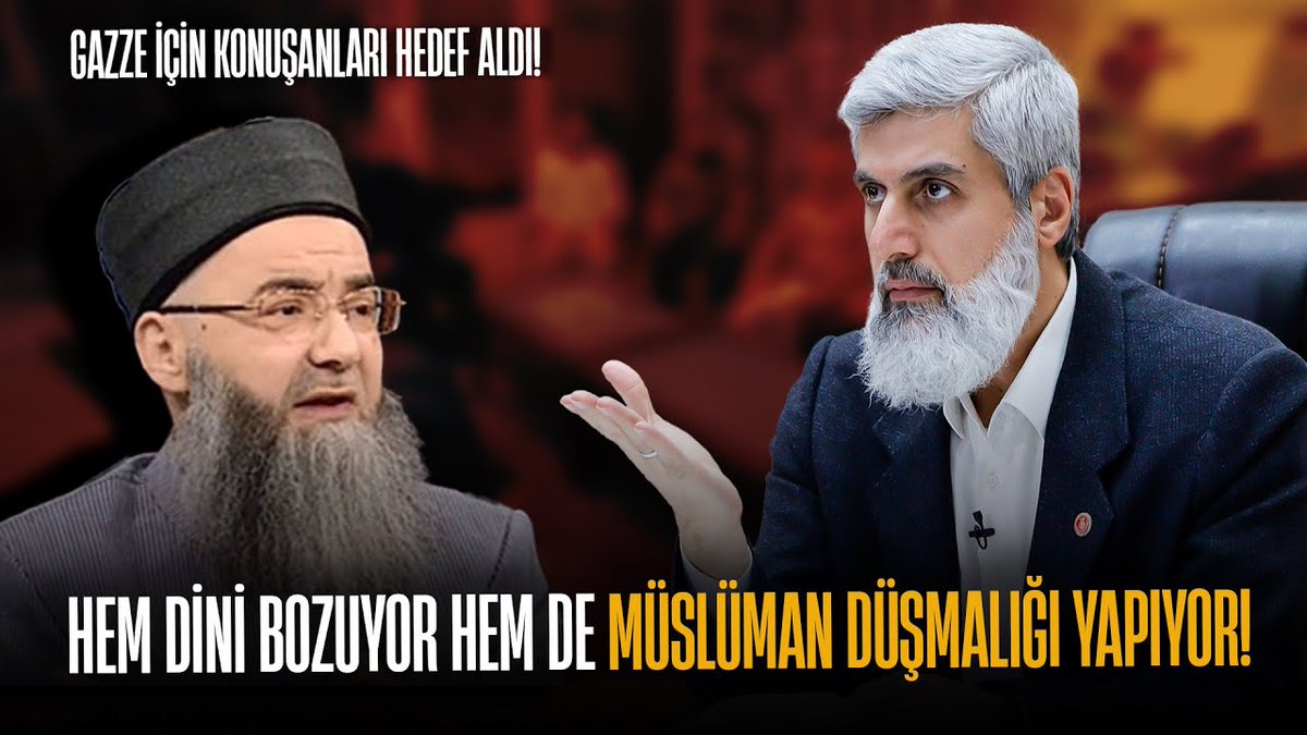 SORU - CEVAP | Cübbeli Ahmet'in, Gazze için bir araya gelen farklı İslami gruplar hakkında “Bunlar Gazze bahanesiyle birleştiler, Gazze üzerinden hükümete yürüyorlar. Muhammed Emin Yıldırım çok tehlikeli! Selefiler bugünler için hazırlık yaptı. Uyuyan hücreler MOSSAD’dan talimat bekliyor. İBDA-C bana suikast planlıyor!” sözleri hakkında: Sen dini bozan bir adamsın. Dini bozduğun yetmiyor, bir de Müslümanlara düşmanlık yapıyorsun!