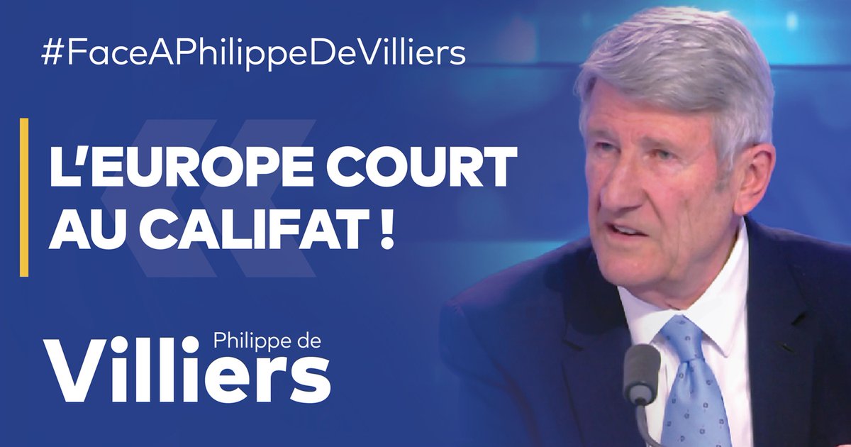 🎙 #Trump a pointé la triple menace qui pèse sur l’Europe : démographique, civilisationnelle et politique. Tandis que les nations rétablissent le contrôle de leurs frontières, l’Europe, elle, organise le flux migratoire. Si rien n’est fait, elle court au Califat ! 🚨 Signez la pétition pour un référendum sur l’#immigration sur 🔗 Emission complète : #FaceAPhilippeDeVilliers #FADV