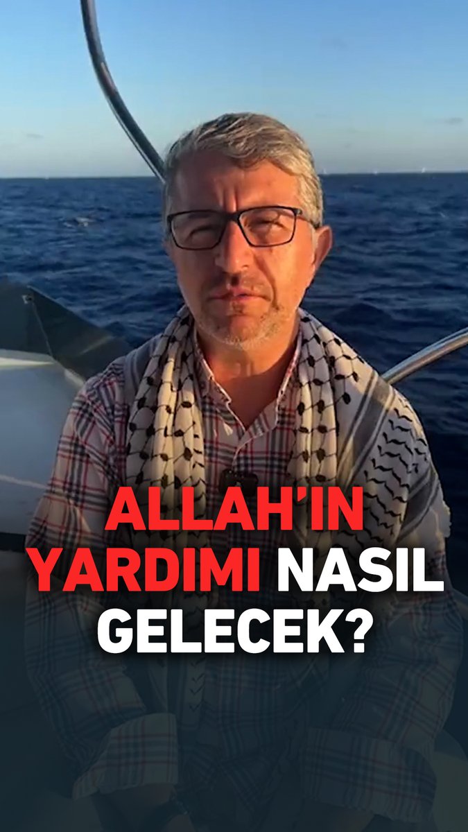 Gazze'ye ilerlerken yüreklerimizde bir ayet: “Ey iman edenler! Sabır ve namaz ile Allah'tan yardım isteyin. Çünkü Allah muhakkak sabredenlerle beraberdir.” (Bakara, 153) #GlobalSumudFlotilla #GlobalMovementtoGaza #FreePalestine #SailToGaza