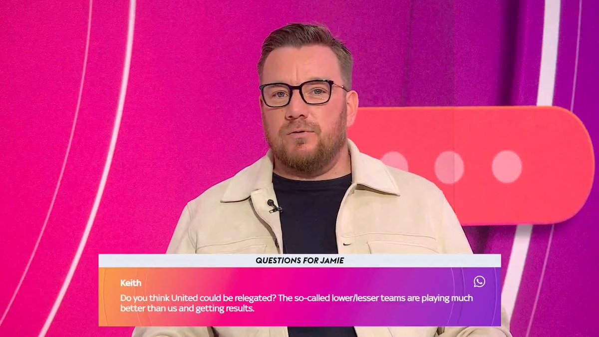 "If they keep Ruben Amorim..." 🤔 Does Jamie O'Hara think that Manchester United will get relegated this season?