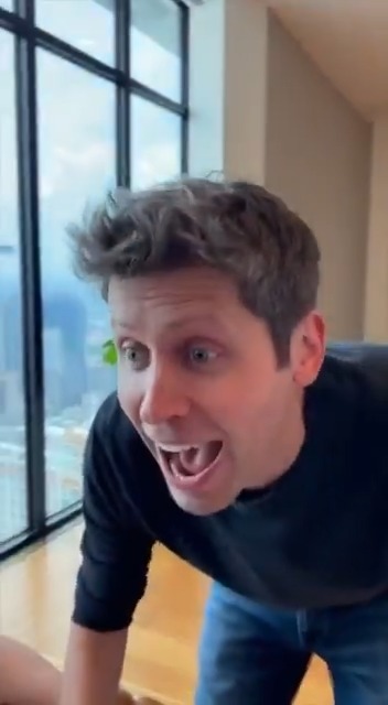 TODAY WE LAUNCH SORA 2, THE WORLDS BEST VIDEO GENERATION MODEL feature you and your friends with raw real world physics, putting an end to the uncanny ai vibes let me show you how insane our model is, featuring me & sam altman: